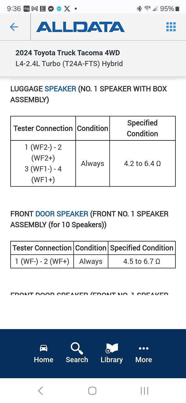 2024 Tacoma Specs for JBL upgrade package ? 1000007714