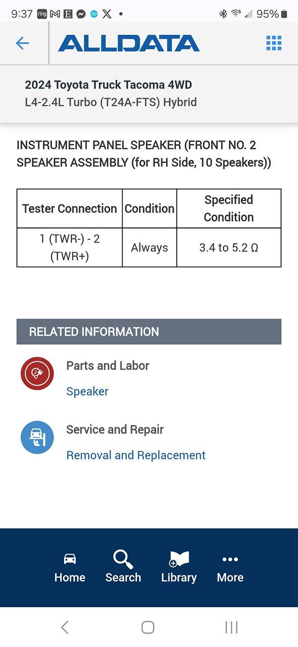 2024 Tacoma Specs for JBL upgrade package ? 1000007718