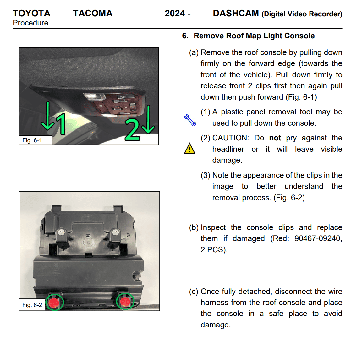 2024 Tacoma Dash Cam Solutions for 2024 Tacoma 1712249852868