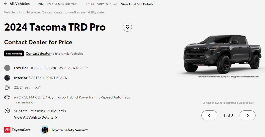 2024 Tacoma Build Week vs Delivery Date 1725916826756-vr