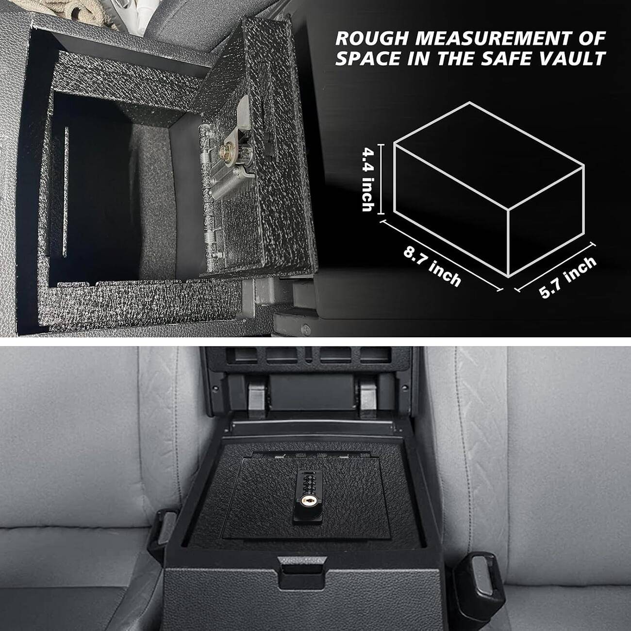 2024 Tacoma 【Muslogy】Interior Console Built-in Safe 1726137882299-ym