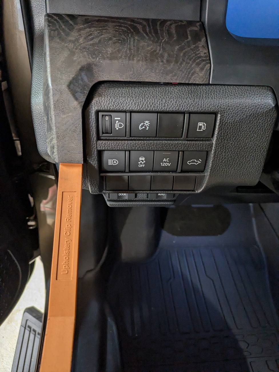 2024 Tacoma DIY: How to access the back of the driver's switch panel (trim removal steps) 2024-10-03 13.45.31