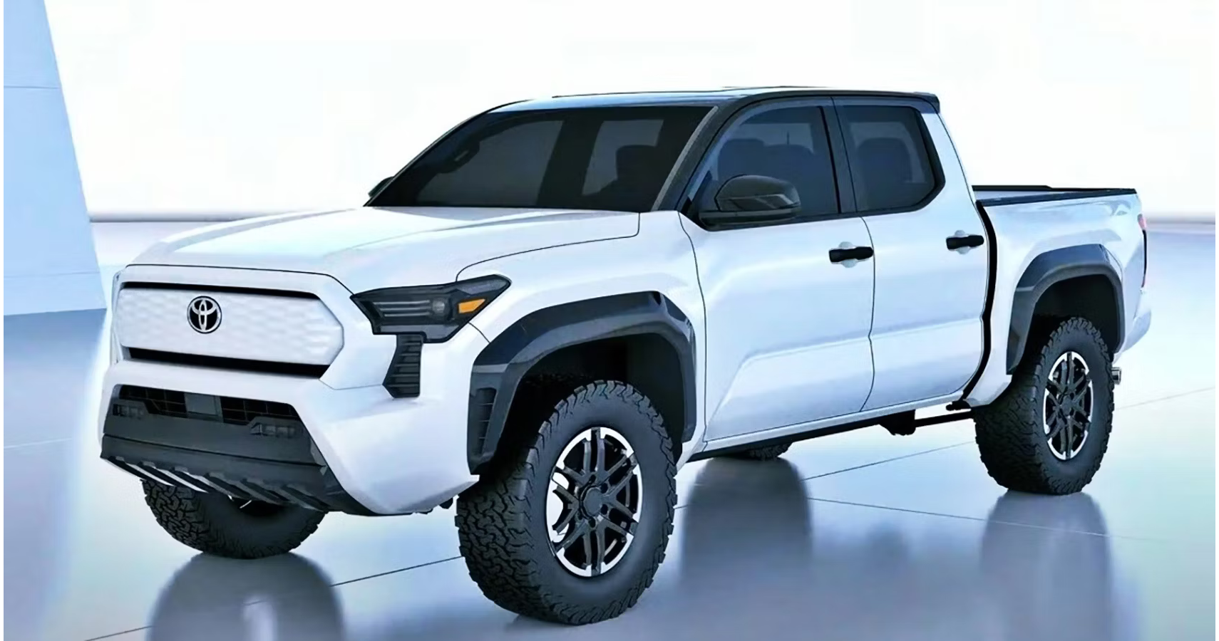 2024 Tacoma New teaser 04/18:  Rear disk brakes and FOX suspension on 2024 Tacoma 2024-electric-toyota-tacoma-front-angle-via-hotcars