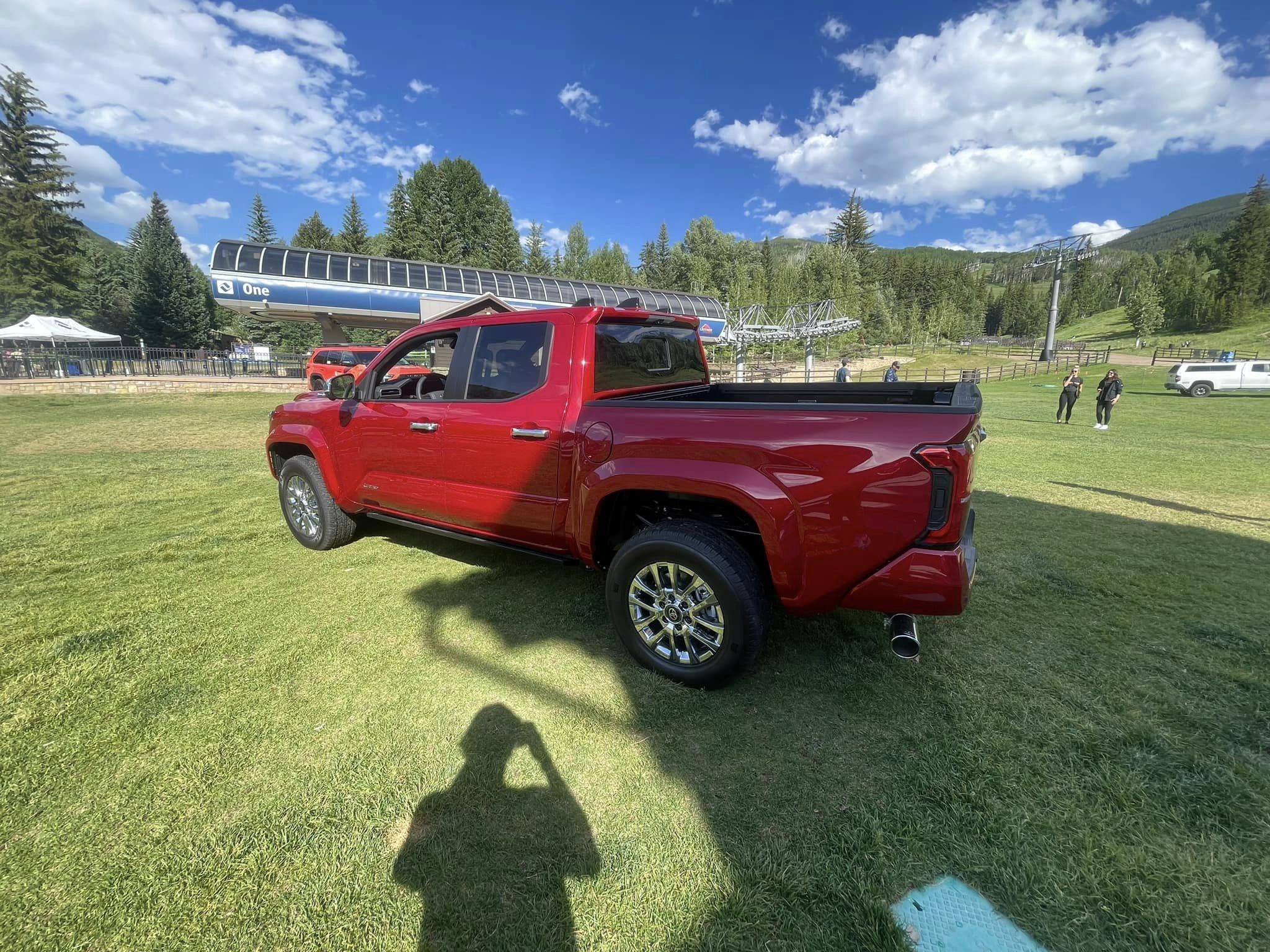 2024 Tacoma 2024 Tacoma Limited in Supersonic Red appears at Toyota Takeover Weekend Vail 2024 Tacoma Limited in Supersonic Red 2