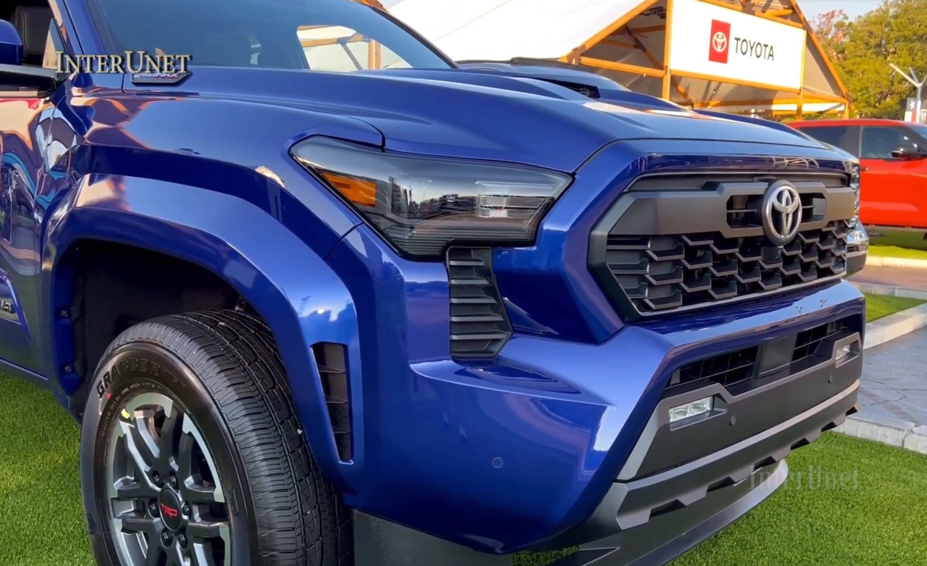 2024 Tacoma Blue Crush Metallic 2024 Tacoma TRD Sport i-Force MAX Hybrid -- exterior & interior first look! 2024 Toyota Tacoma TRD Sport i-Force MAX Blue Crush Metallic exterior interior suspension 21