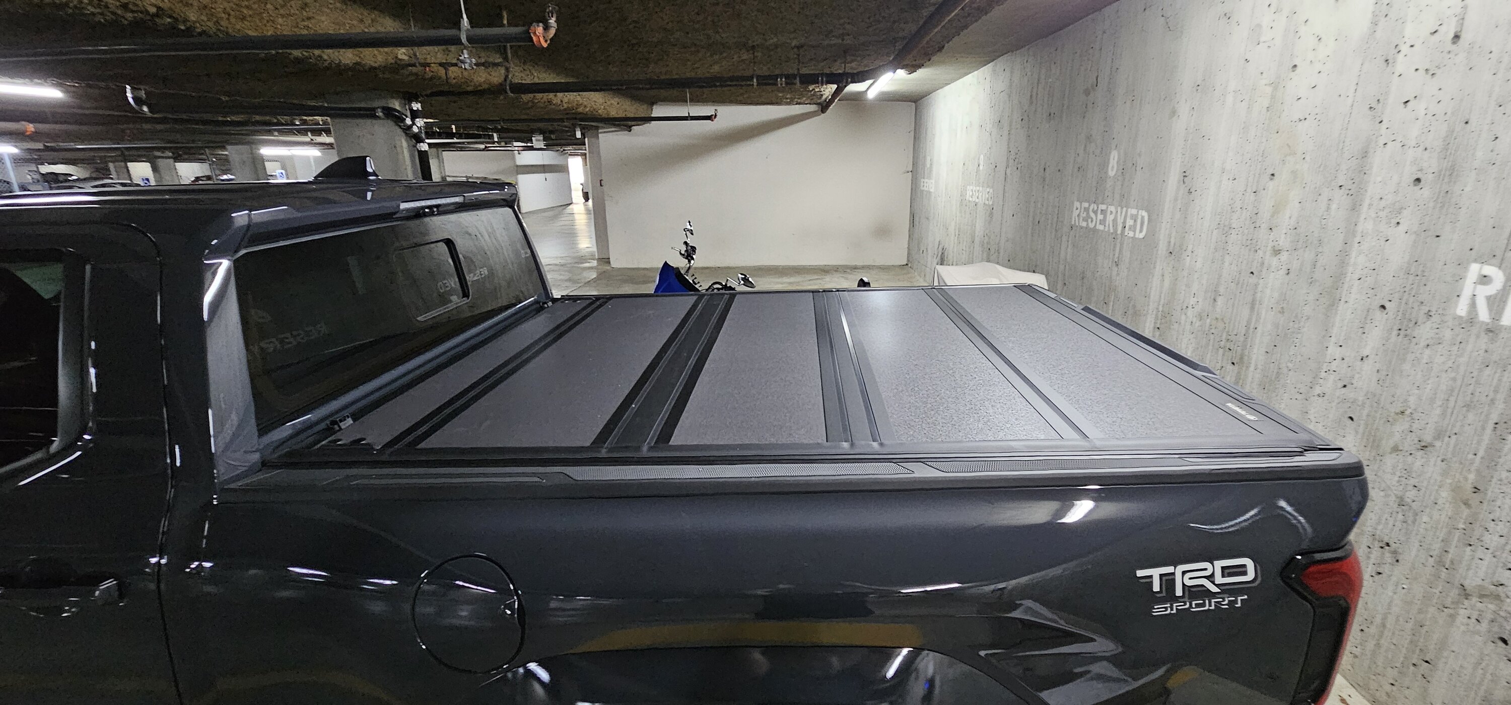 2024 Tacoma 6' Foot Bed Toyota OEM Tonneau Cover Installed (Part Number # PT954-35241) on 2024 Tacoma TRD Sport 20240509_141335