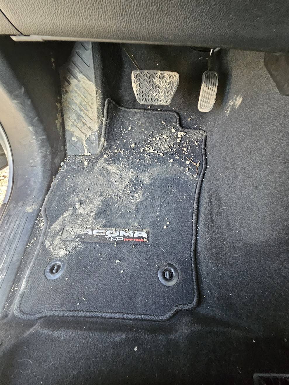 2024 Tacoma TripleAliners all weather floor mats - installed review & pics 20240623_171255