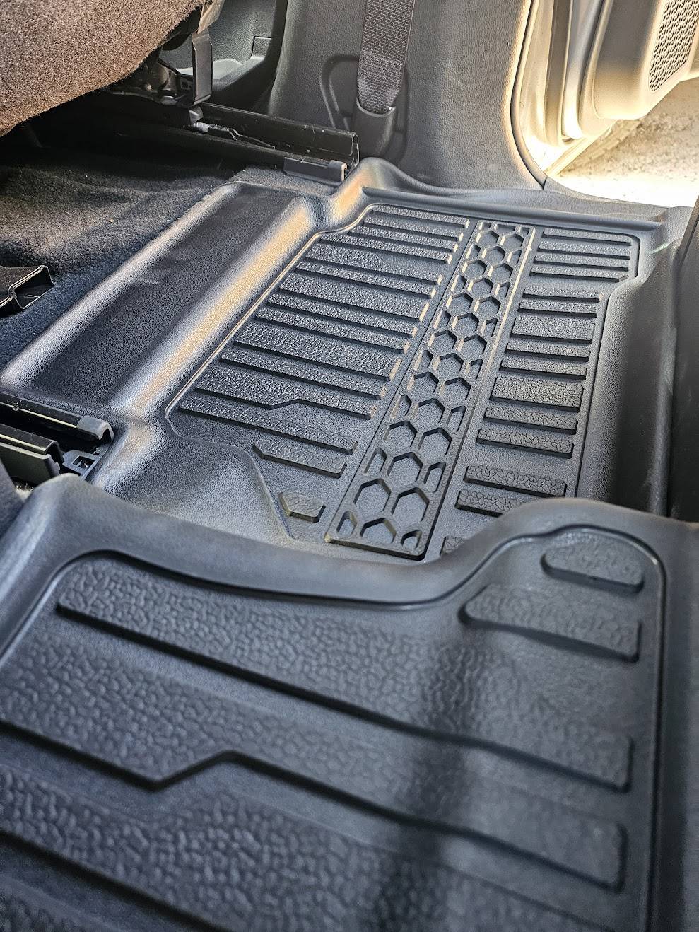 2024 Tacoma TripleAliners all weather floor mats - installed review & pics 20240623_171754