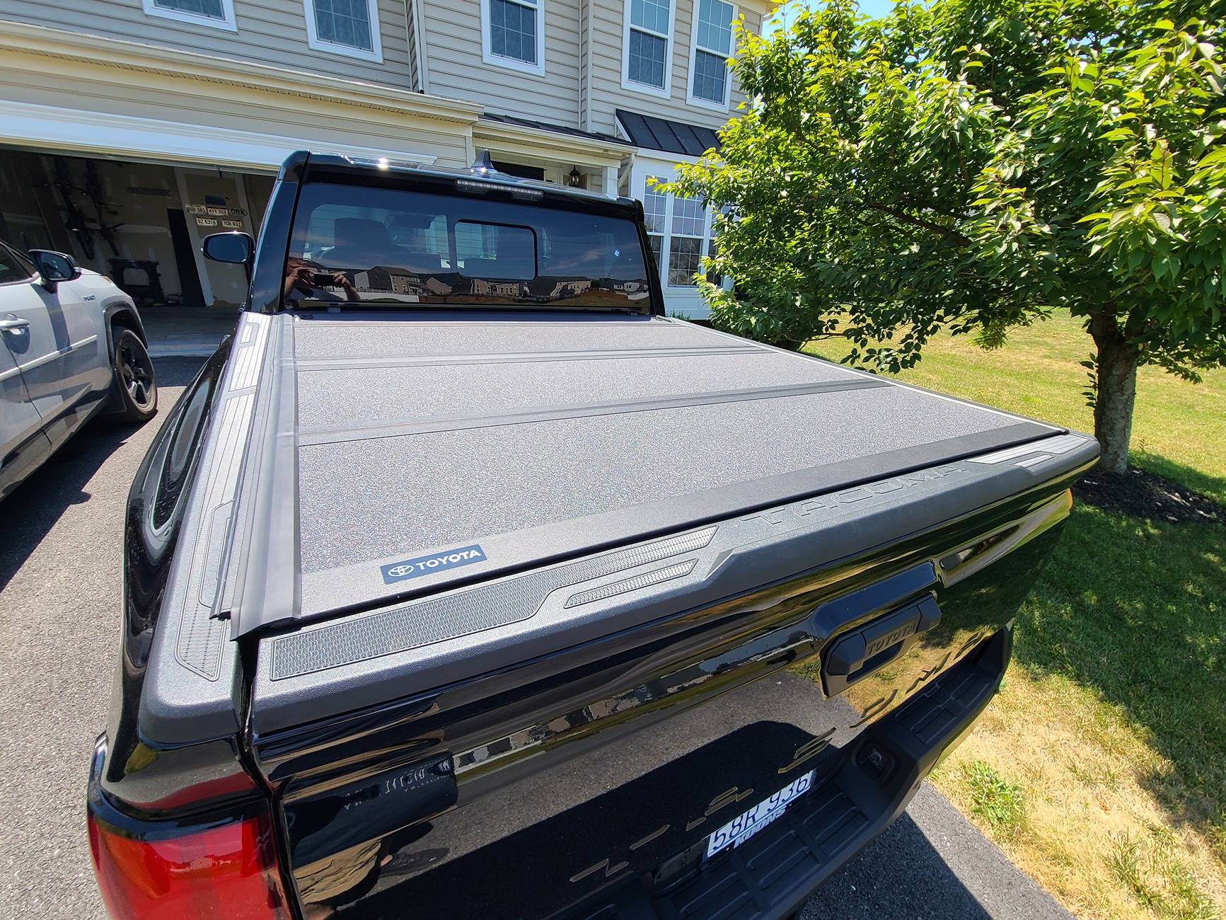 2024 Tacoma OEM Trifold Hard Tonneau Cover PT954-35240 installed on 2024 Tacoma 20240628_120329