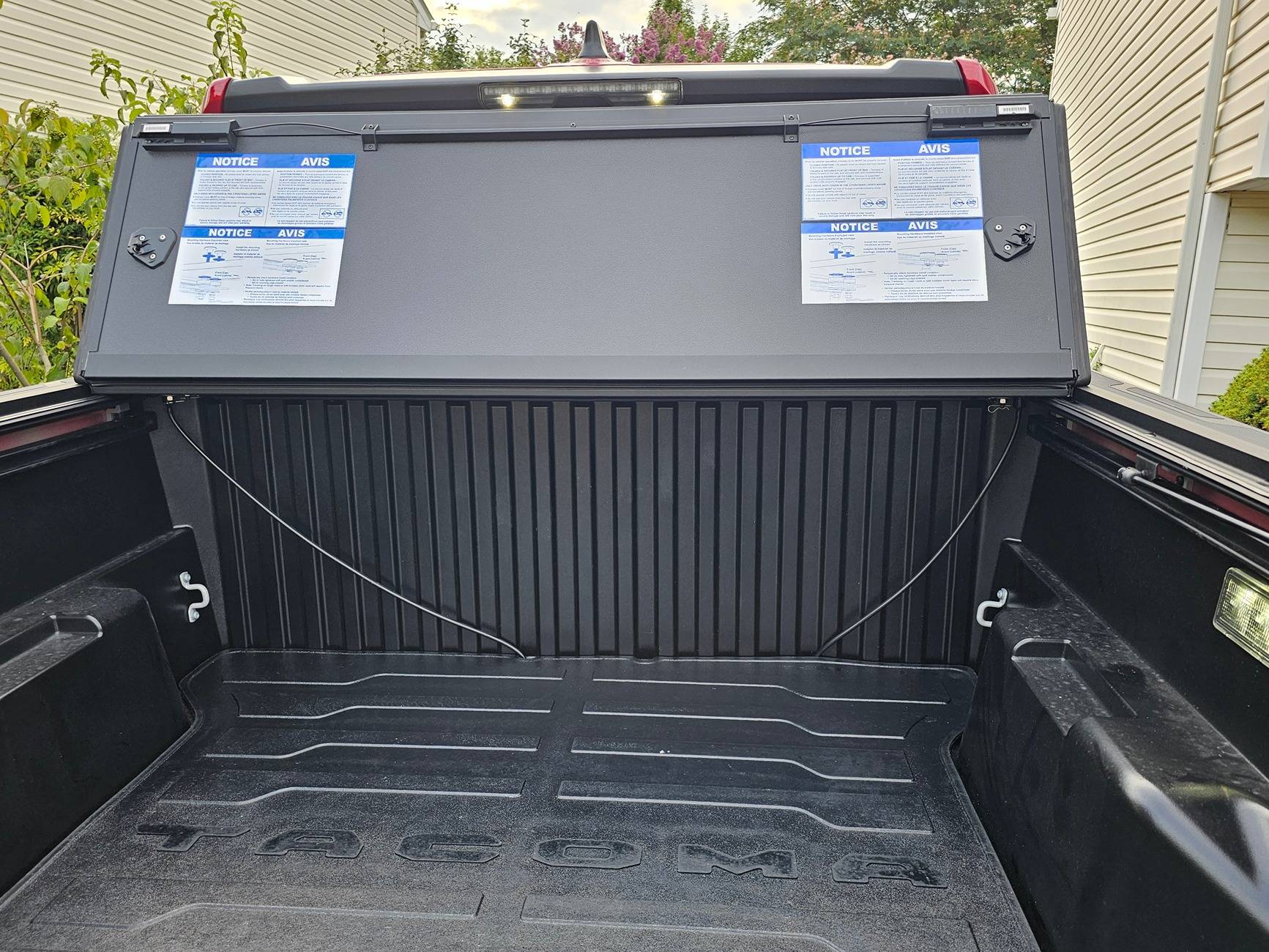 2024 Tacoma OEM Trifold Hard Tonneau Cover PT954-35240 installed on 2024 Tacoma 20240718_184942