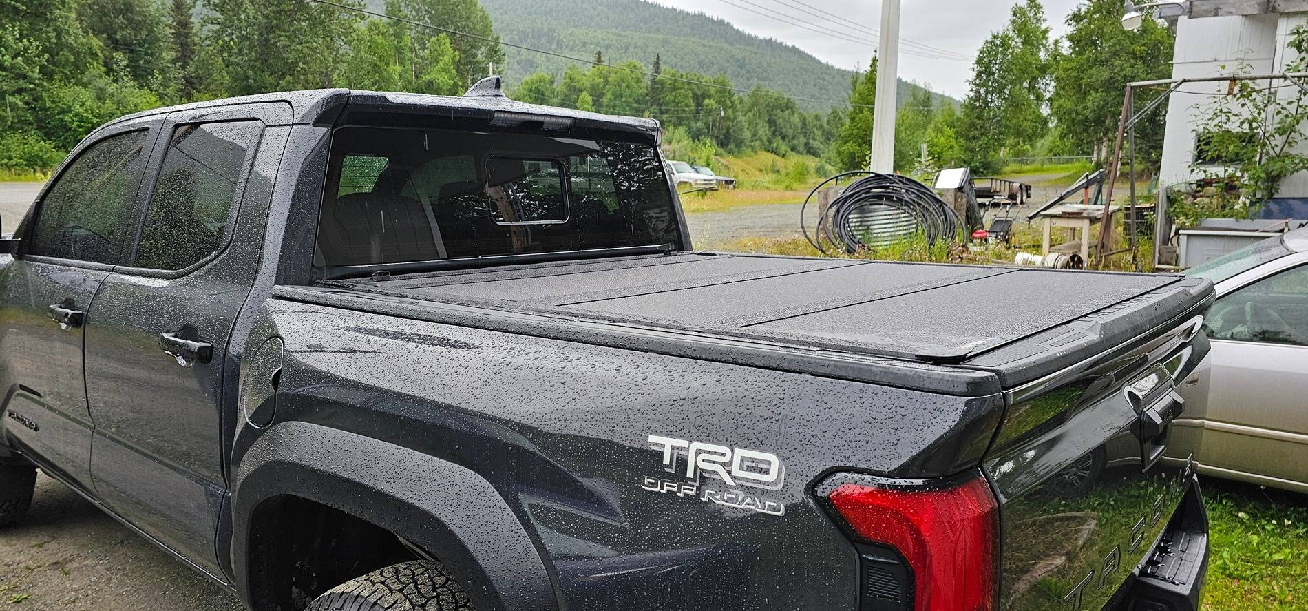 2024 Tacoma OEM Trifold Hard Tonneau Cover PT954-35240 installed on 2024 Tacoma 20240722_175452