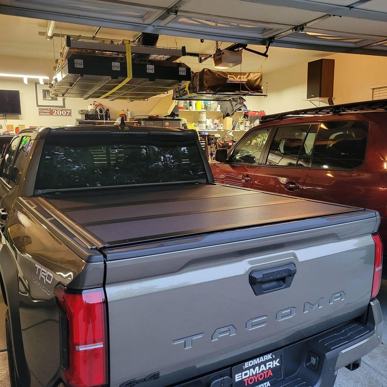 2024 Tacoma OEM Trifold Hard Tonneau Cover PT954-35240 installed on 2024 Tacoma 20240724_201845