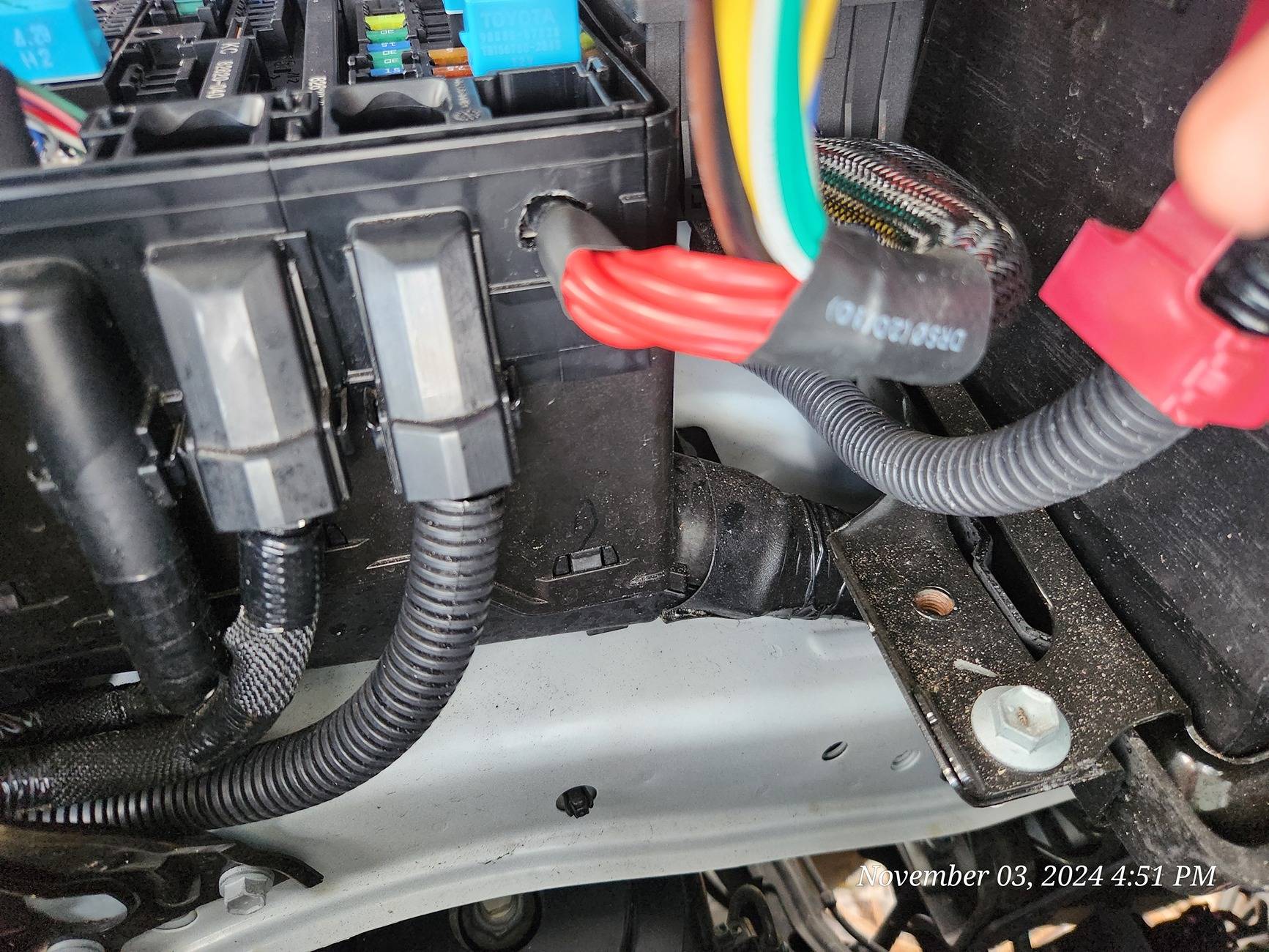 2024 Tacoma clean aux setup for those without factory aux 20241103_165123