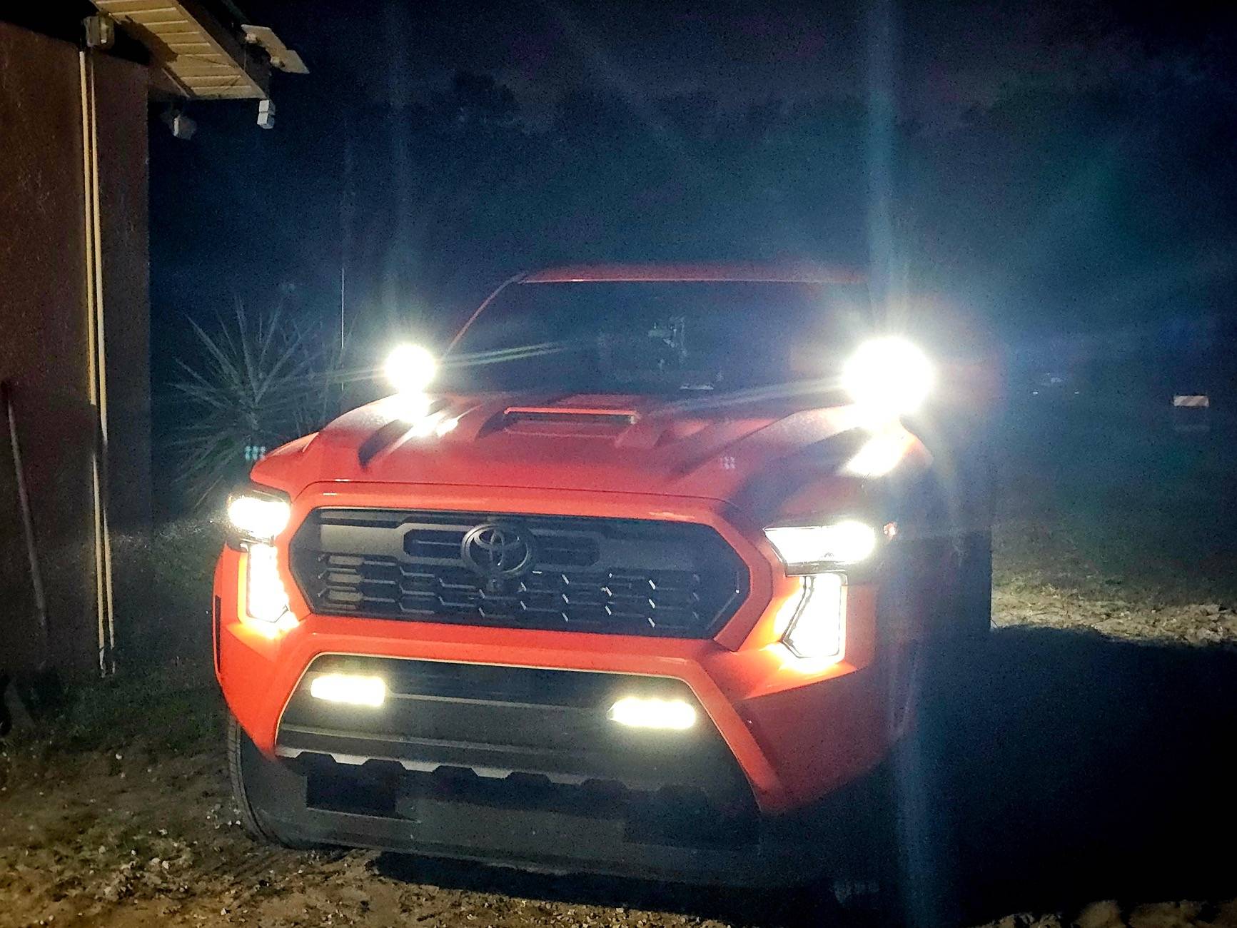 2024 Tacoma Aux Lighting installed: ditch lights, reverse lights, turn signal 20241201_181058