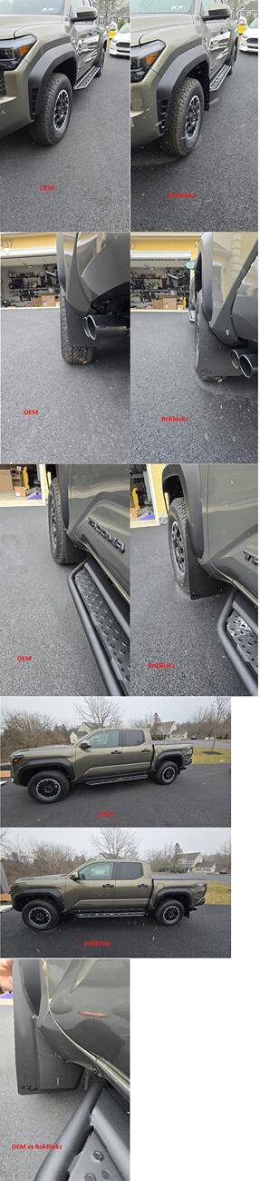 2024 Tacoma Replaced OEM mud flaps to RokBlokz 2024_Tacoma_RokBlokz