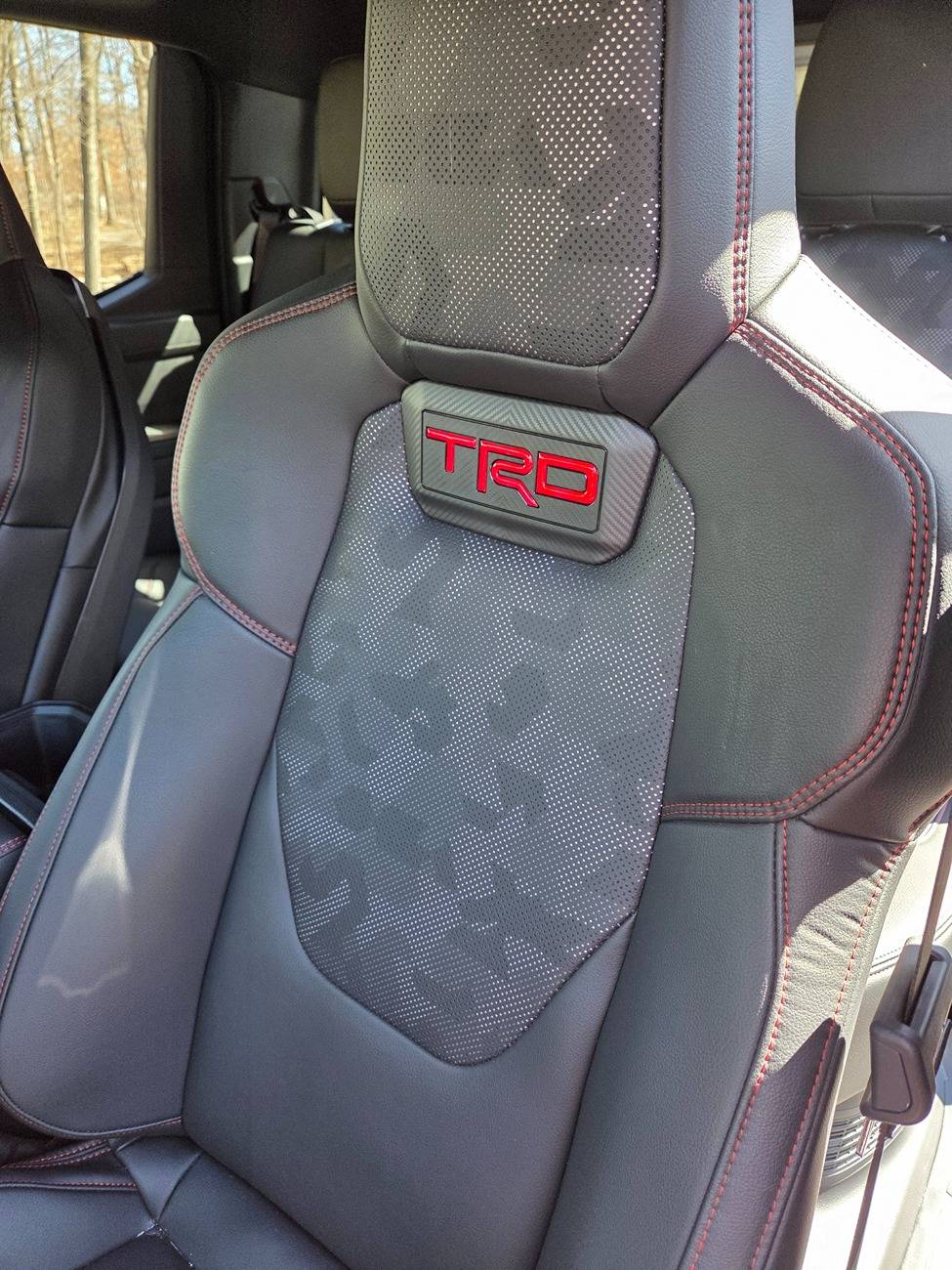 2024 Tacoma TRD PRO Katskinz front seat lettering 20250311_125118_resized