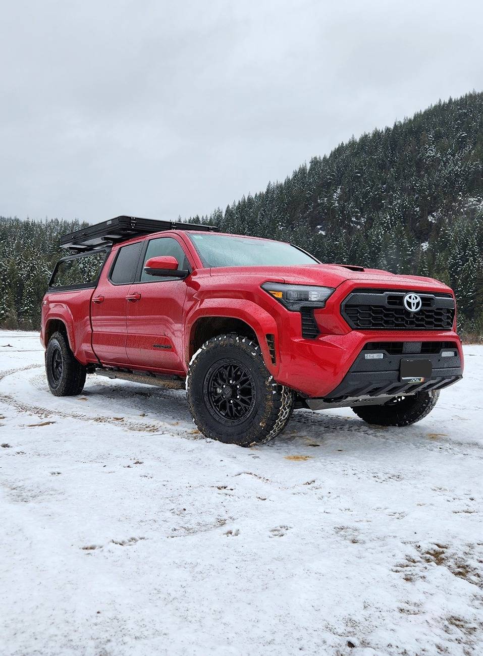 2024 Tacoma Greenlane Offroad Engine Skid Plate on TRD Sport Premium Supersonic Red 20250315_155053~2-EDIT