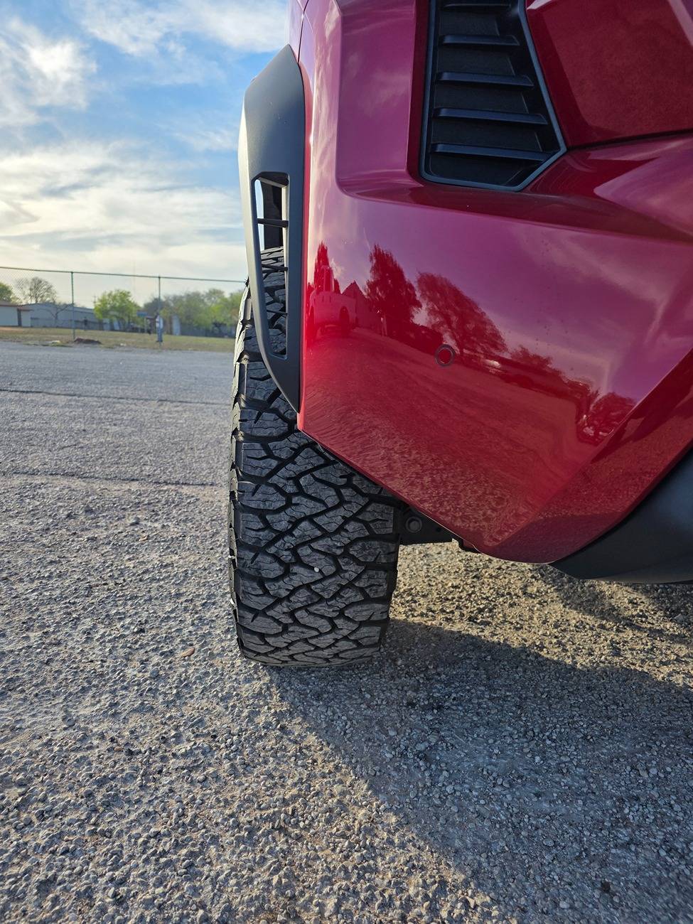 2024 Tacoma Tire Upgrade on TRD Off-Road Premium: BFG KO3 285/65R18 with white lettering 20250317_182029