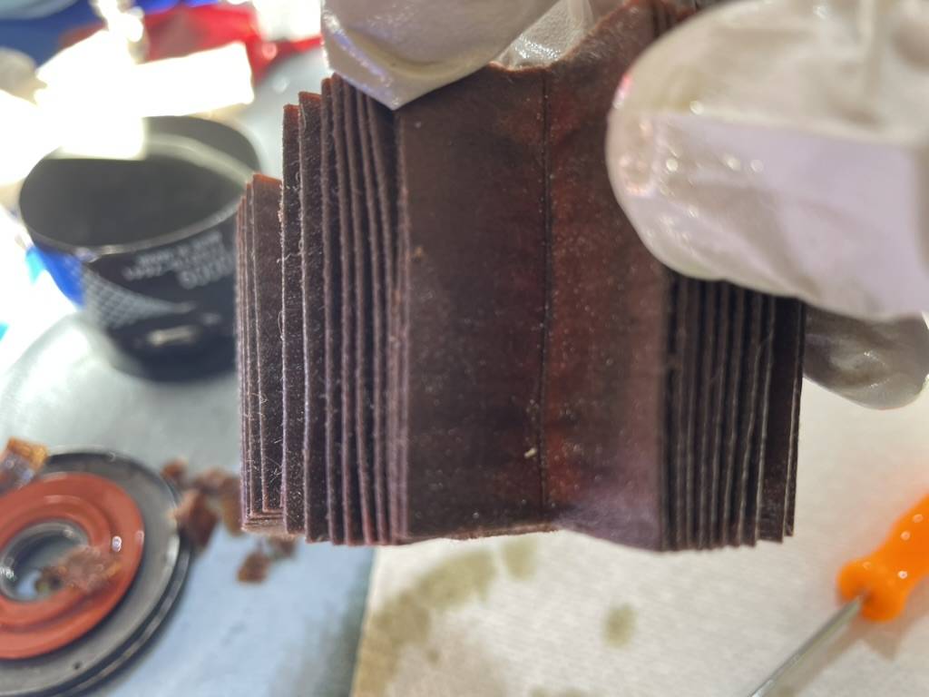 2024 Tacoma First oil change at 840 miles with filter cut open (LOTS of debris!) 5010283C-7A07-4F80-B5A8-8803FB6E8345_1_105_c