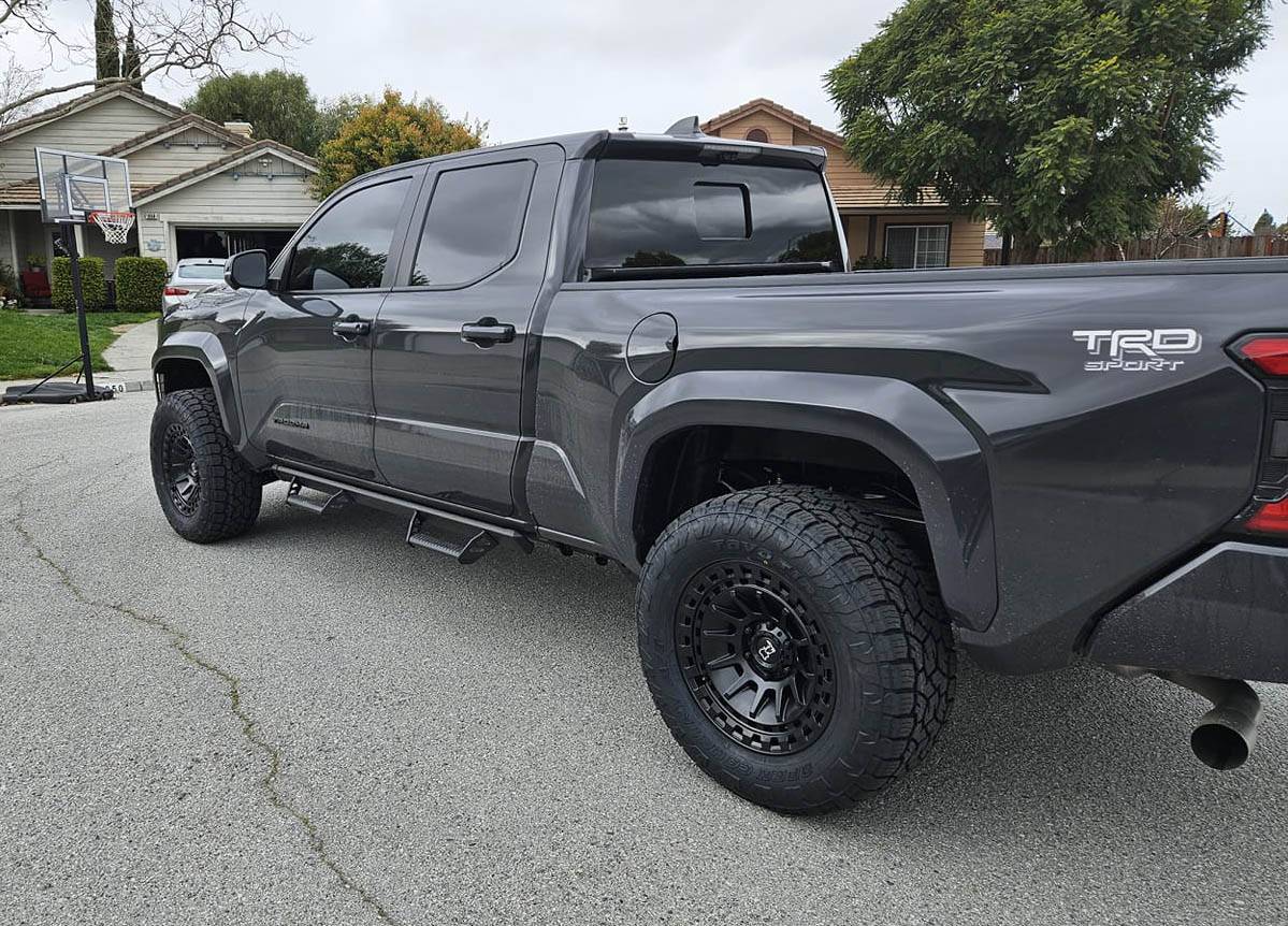 2024 Tacoma 4th Gen 2024+ Tacoma Aftermarket Wheels & Tires Pictures / Specs Compilation - Add Yours 6-ft longbed 2024 Tacoma TRD Sport on 18_ Black Rhino Wheels + 305_60R18 TOYO A_T III Tires 