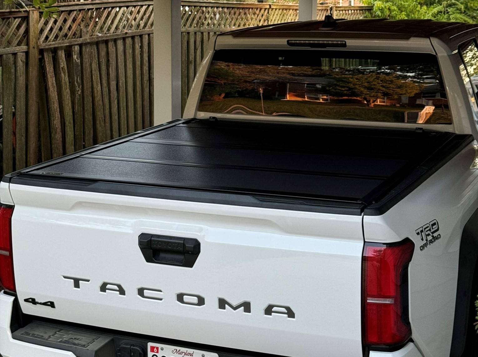 2024 Tacoma OEM Trifold Hard Tonneau Cover PT954-35240 installed on 2024 Tacoma Bed Cover