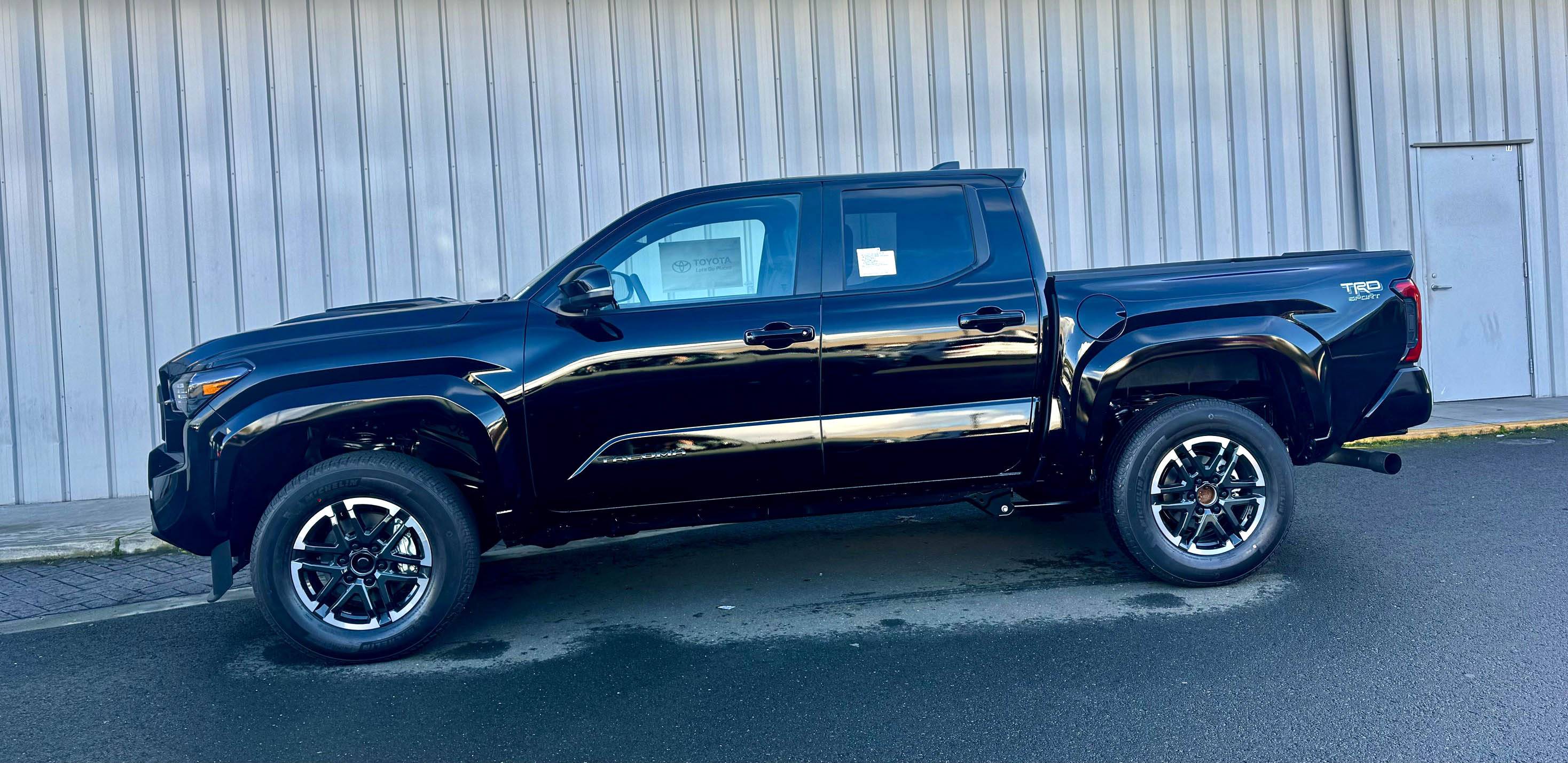 2024 Tacoma Updates of 2024 Tacomas on dealer lots (dealership, pricing, photos) Black 2024 Tacoma TD Sport 4x4 3