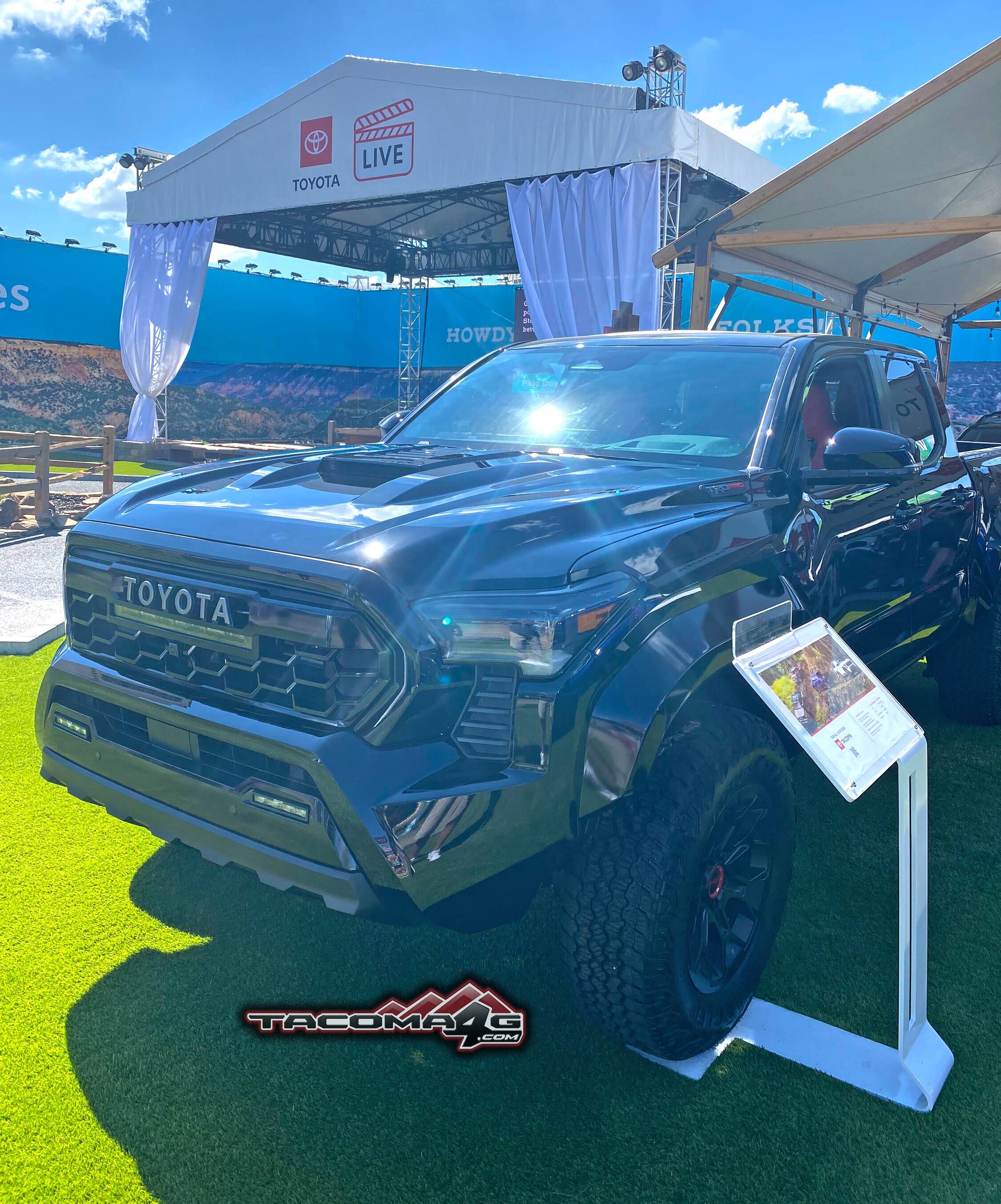 2024 Tacoma BLACK 2024 Tacoma Thread (4th Gen) BLACK 2024 Tacoma TRD PRO - Red Interior Isodynamic Seats Texas TX State Fair 6