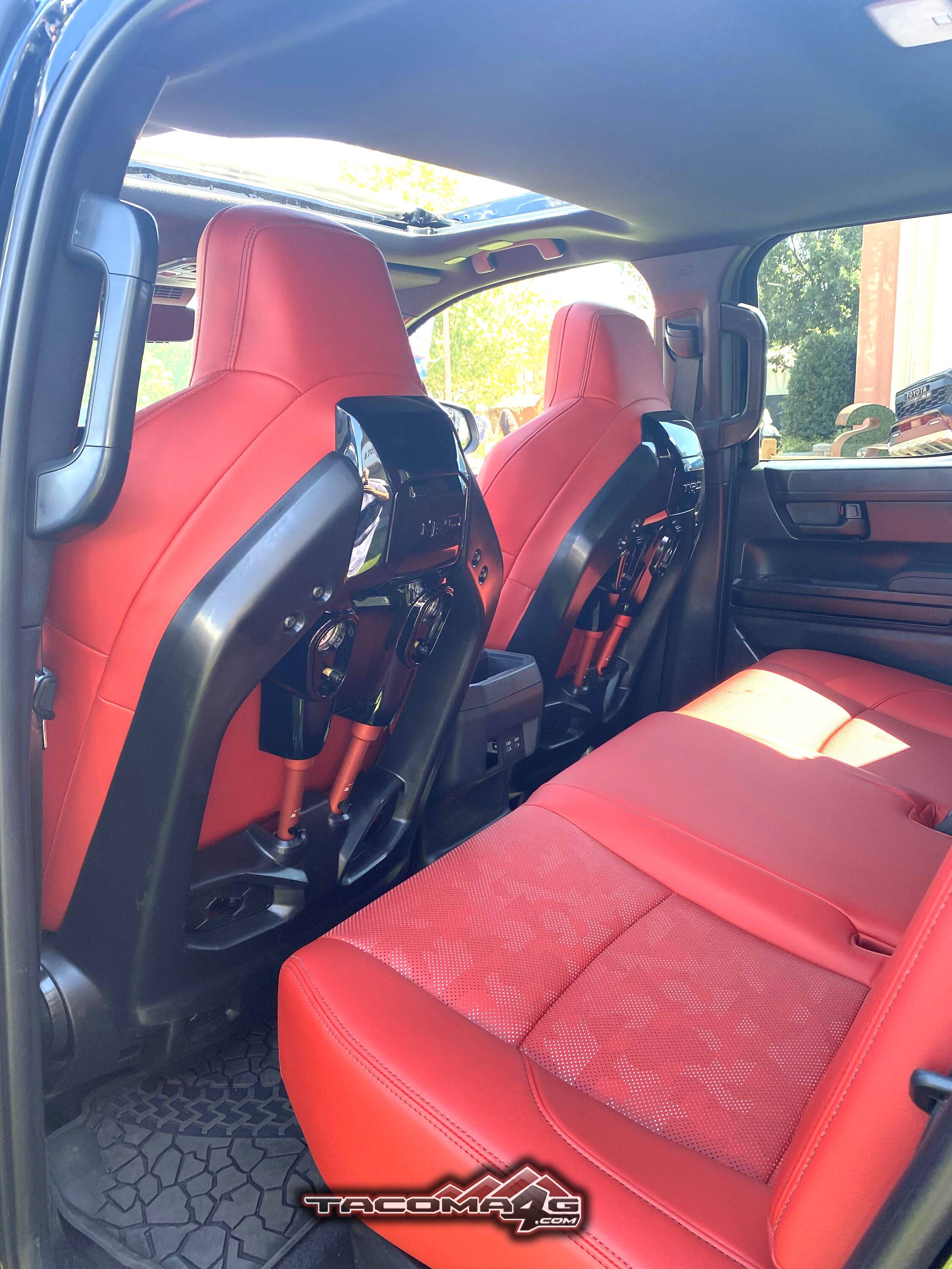 2024 Tacoma BLACK 2024 Tacoma Thread (4th Gen) BLACK 2024 Tacoma TRD PRO - Red Interior Isodynamic Seats Texas TX State Fair 7