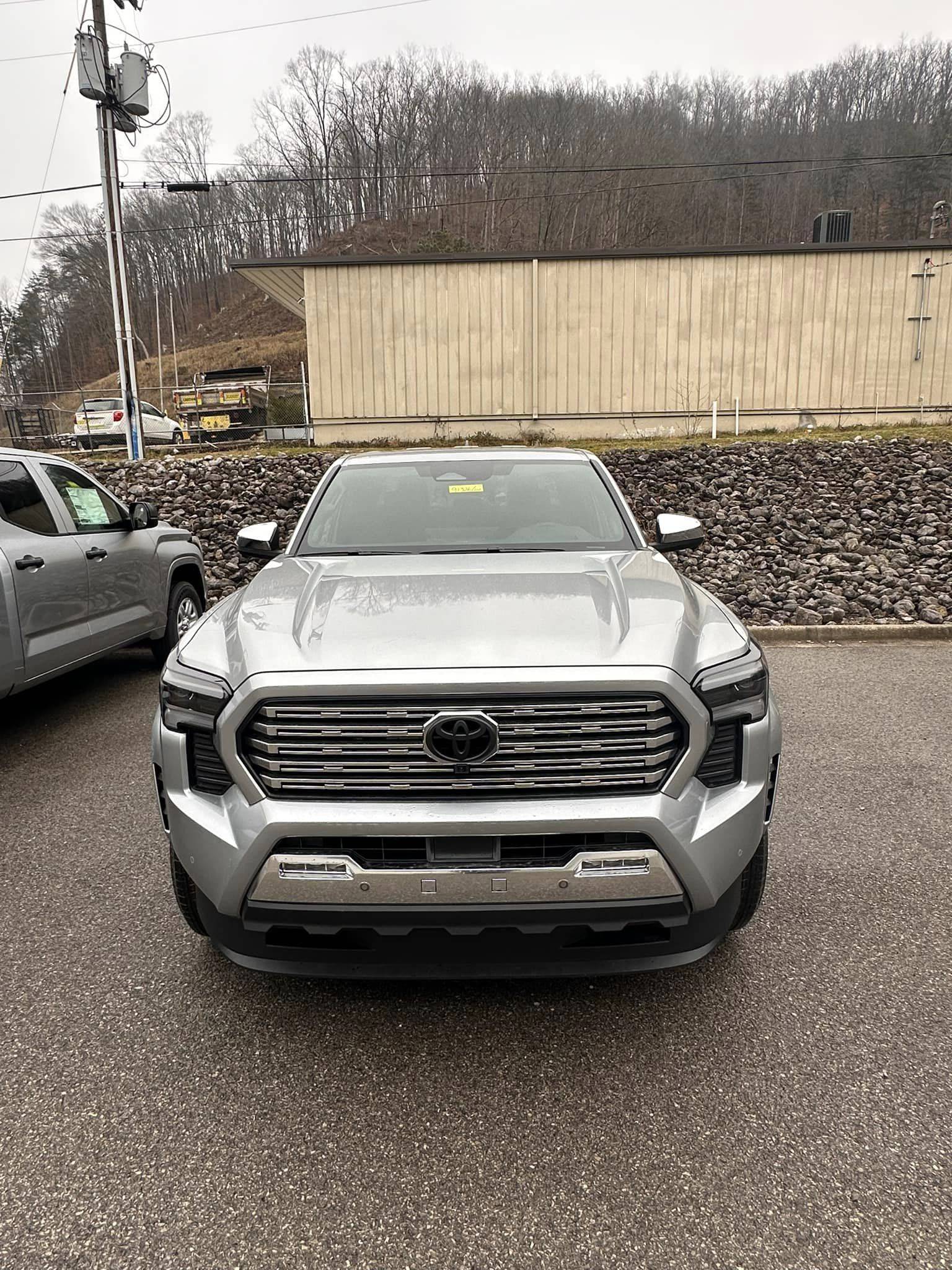 2024 Tacoma Celestial Silver + Limited + 18” TRD Black Wheels = Winner! celestial-silver-2024-tacoma-limited-2