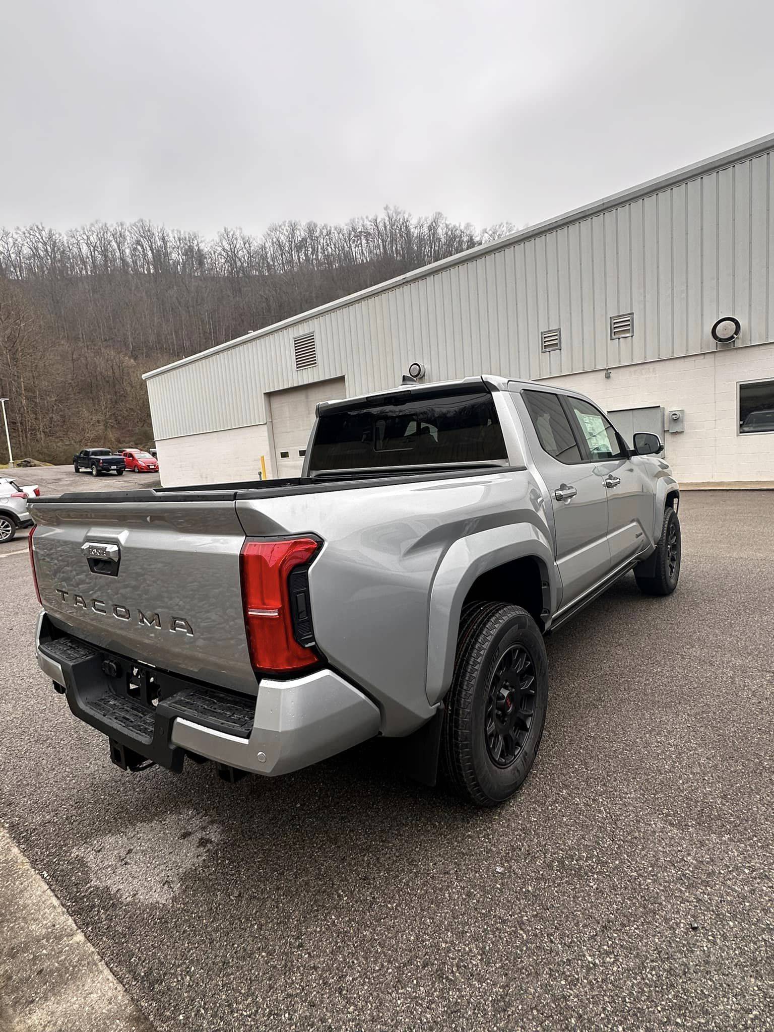 2024 Tacoma Celestial Silver + Limited + 18” TRD Black Wheels = Winner! celestial-silver-2024-tacoma-limited-6