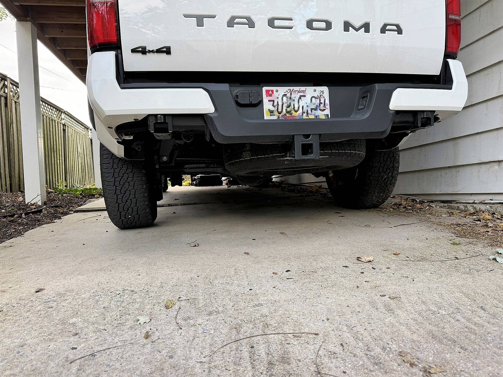 2024 Tacoma TRD Axle Dump Exhaust Installed - 2024 Tacoma TRD Off-Road Clearanc