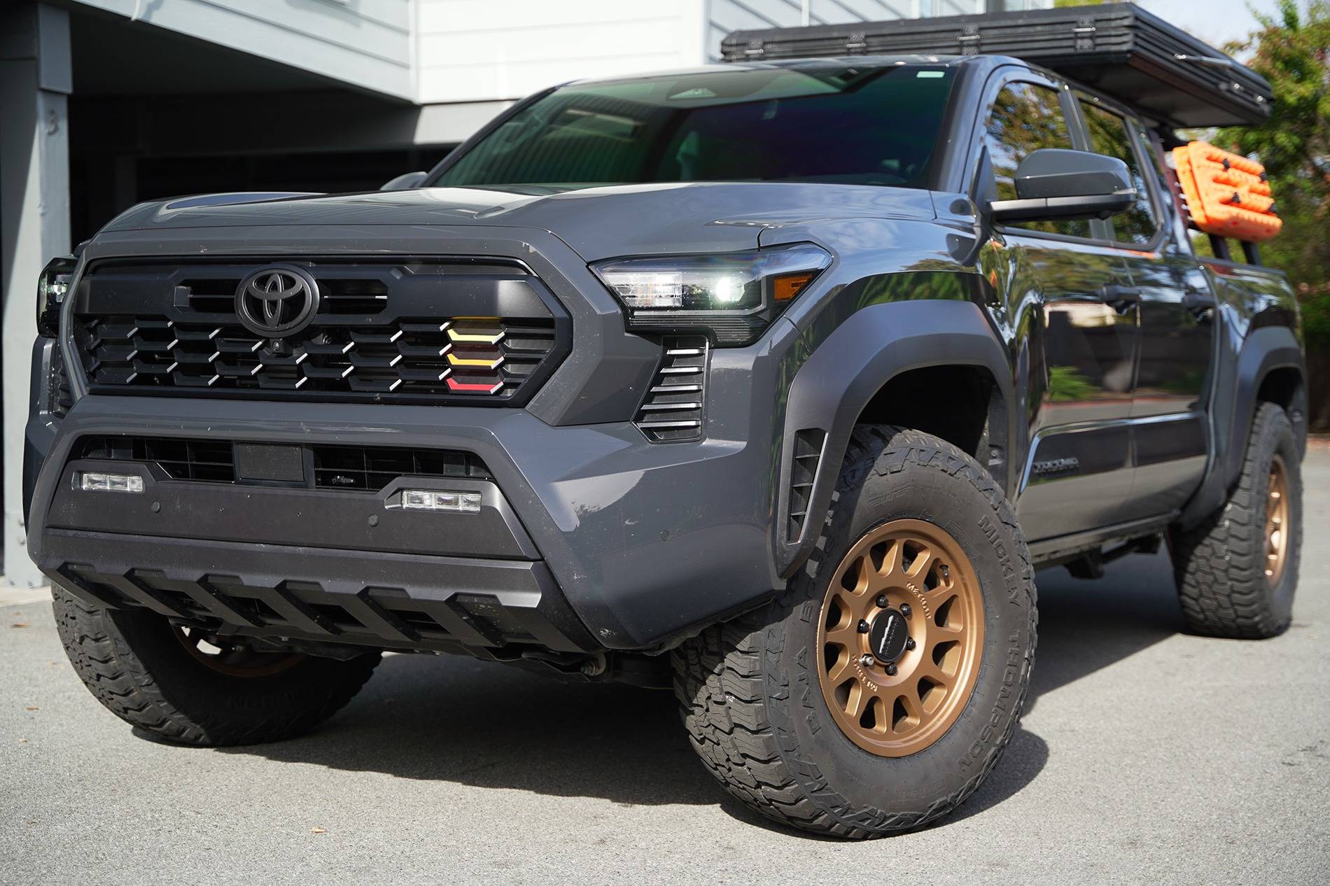 2024 Tacoma Mickey T Baja Boss AT 285/70/17 SL tires on RRW Monoforged 17x8 +12 wheels -- 4th Gen Tacoma TRD ORP DSC05683