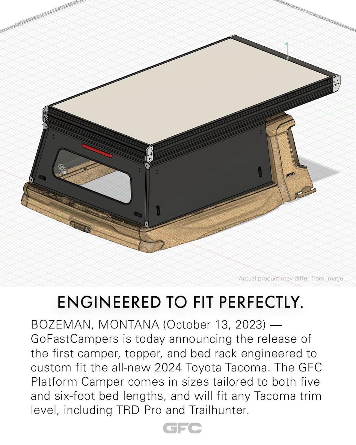 2024 Tacoma GFC Camper Topper & Chase Frame For 2024 Tacoma Now Available GFC Camper Topper 2024 Toyota Tacoma 7