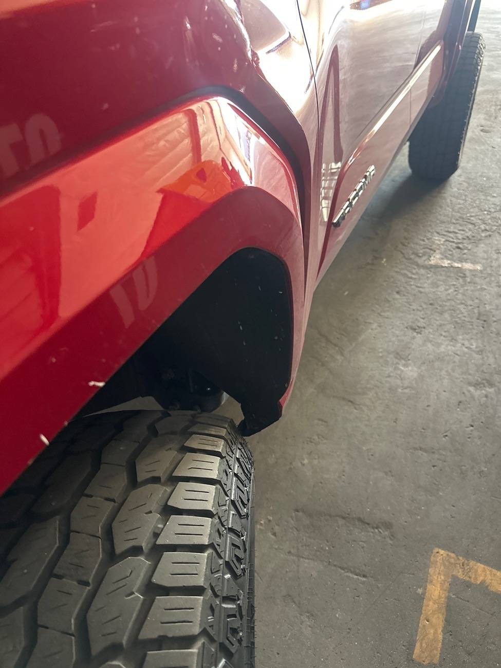 2024 Tacoma *UPDATE* - 285/17/R18 BF Goodrich KO3 tires on stock Trailhunter - before & after photos image