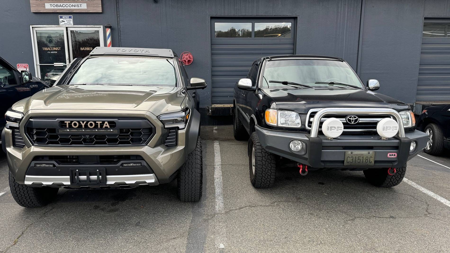 2024 Tacoma Gen 4 TH vs Tundra Size comparision Image20241014085033