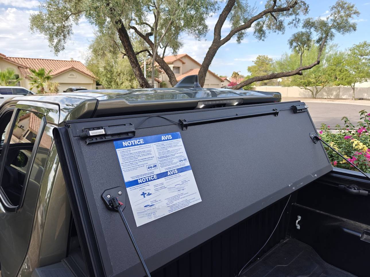 2024 Tacoma Rough Country Hard Flip Up Tonneau Cover installed on Tacoma TRD Pro IMG20240827085536