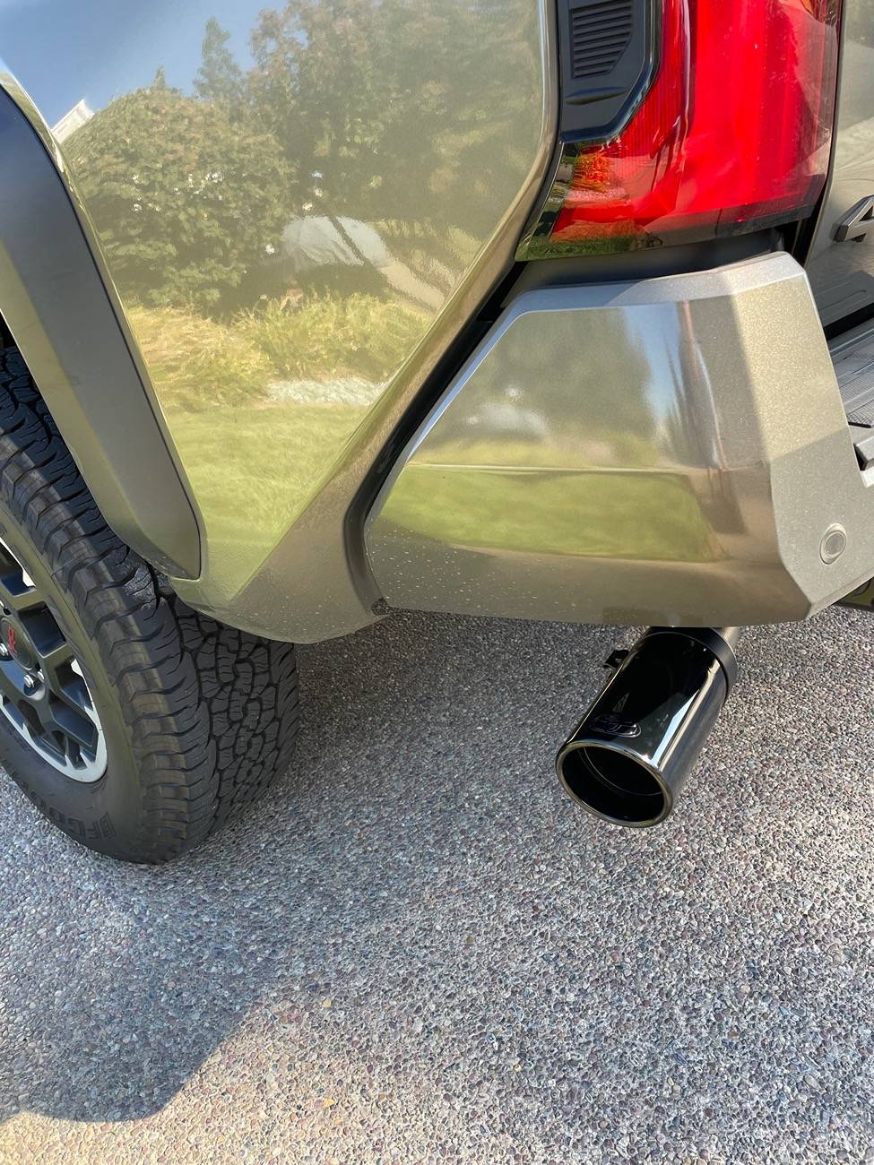 2024 Tacoma OEM Exhaust tip installed IMG_0457