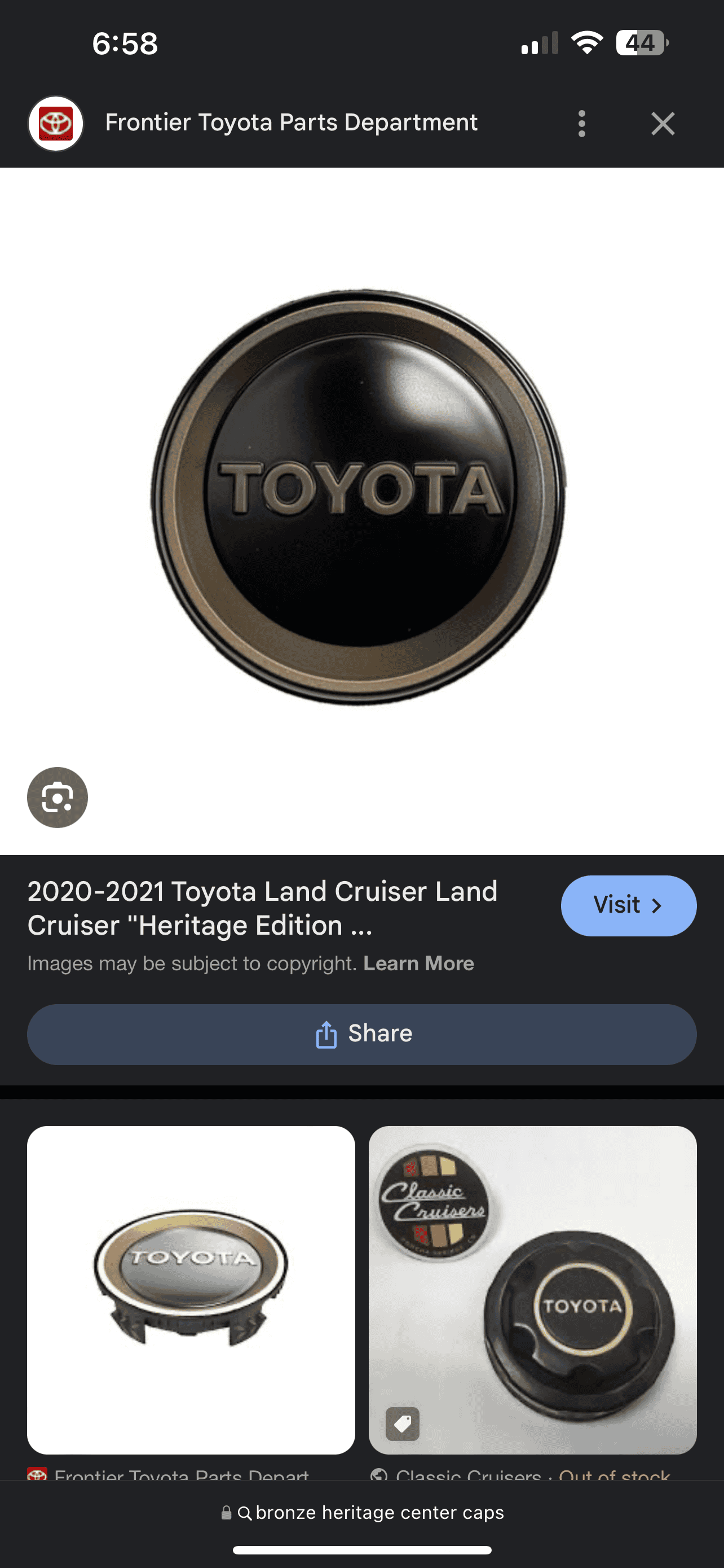 2024 Tacoma Will 2023 TRD Pro Wheels center caps fit 2024 TRD Sport? IMG_0547