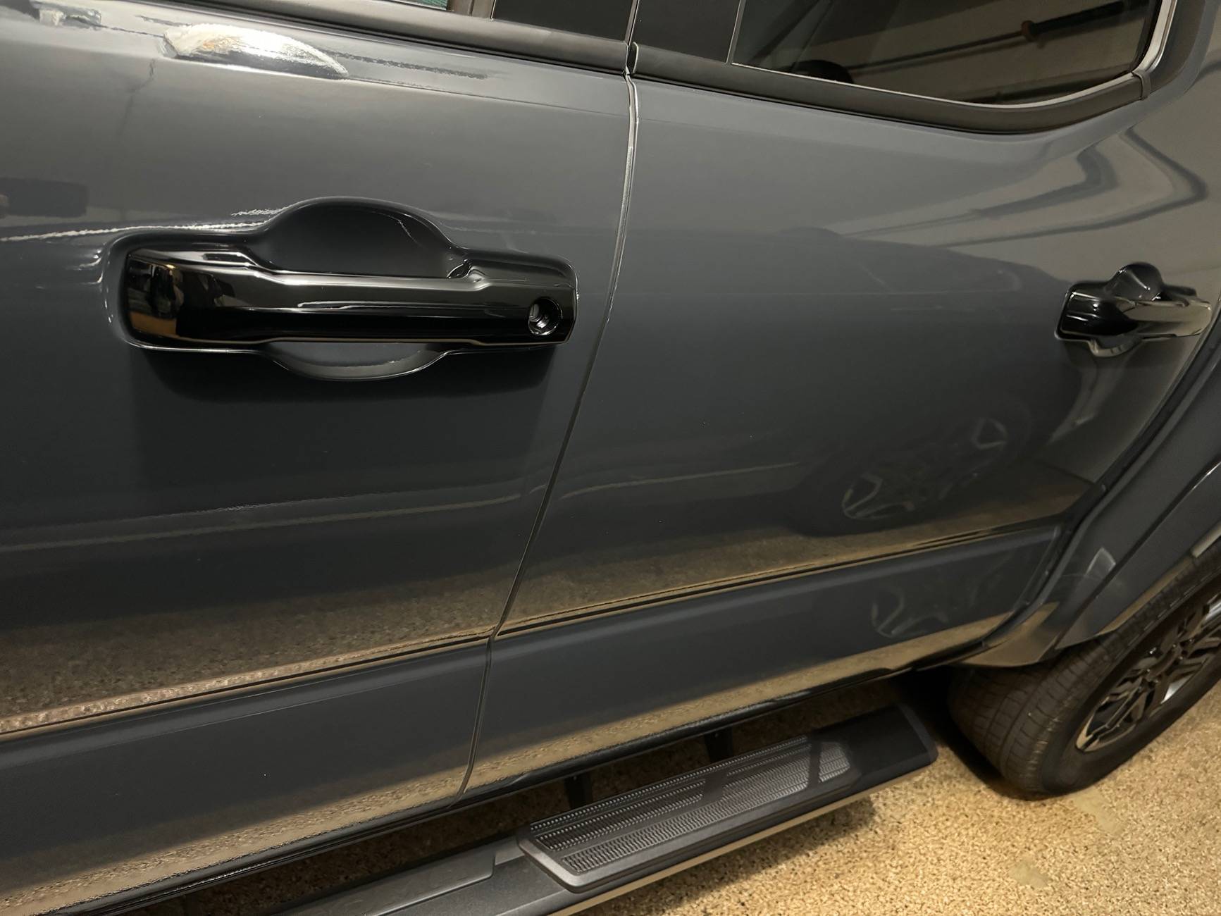 2024 Tacoma Gloss black mirror covers and door handle covers installed IMG_0648