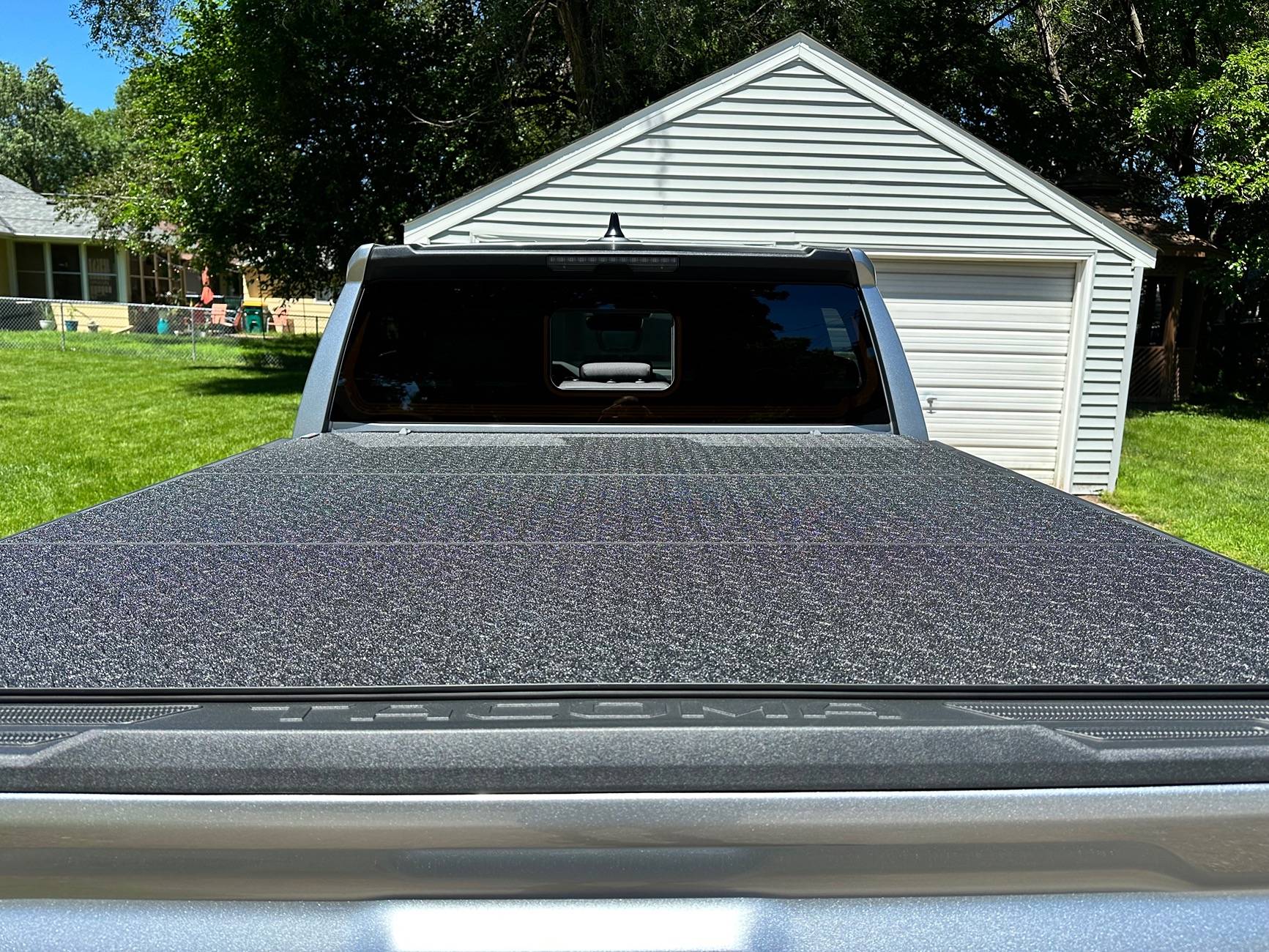 2024 Tacoma Lomax Pro Black Diamond Mist tonneau cover installed IMG_0714