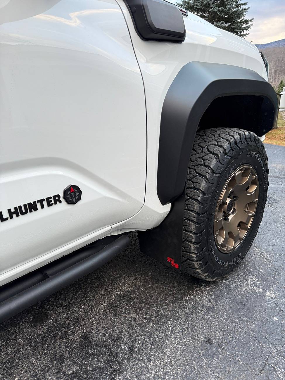 2024 Tacoma Skinny Mudflaps = Rock Chips on Bed & Fender Flares IMG_0812.JPG