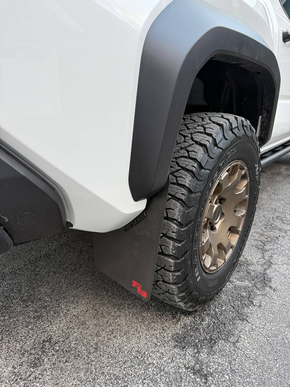 2024 Tacoma Skinny Mudflaps = Rock Chips on Bed & Fender Flares IMG_0813.JPG