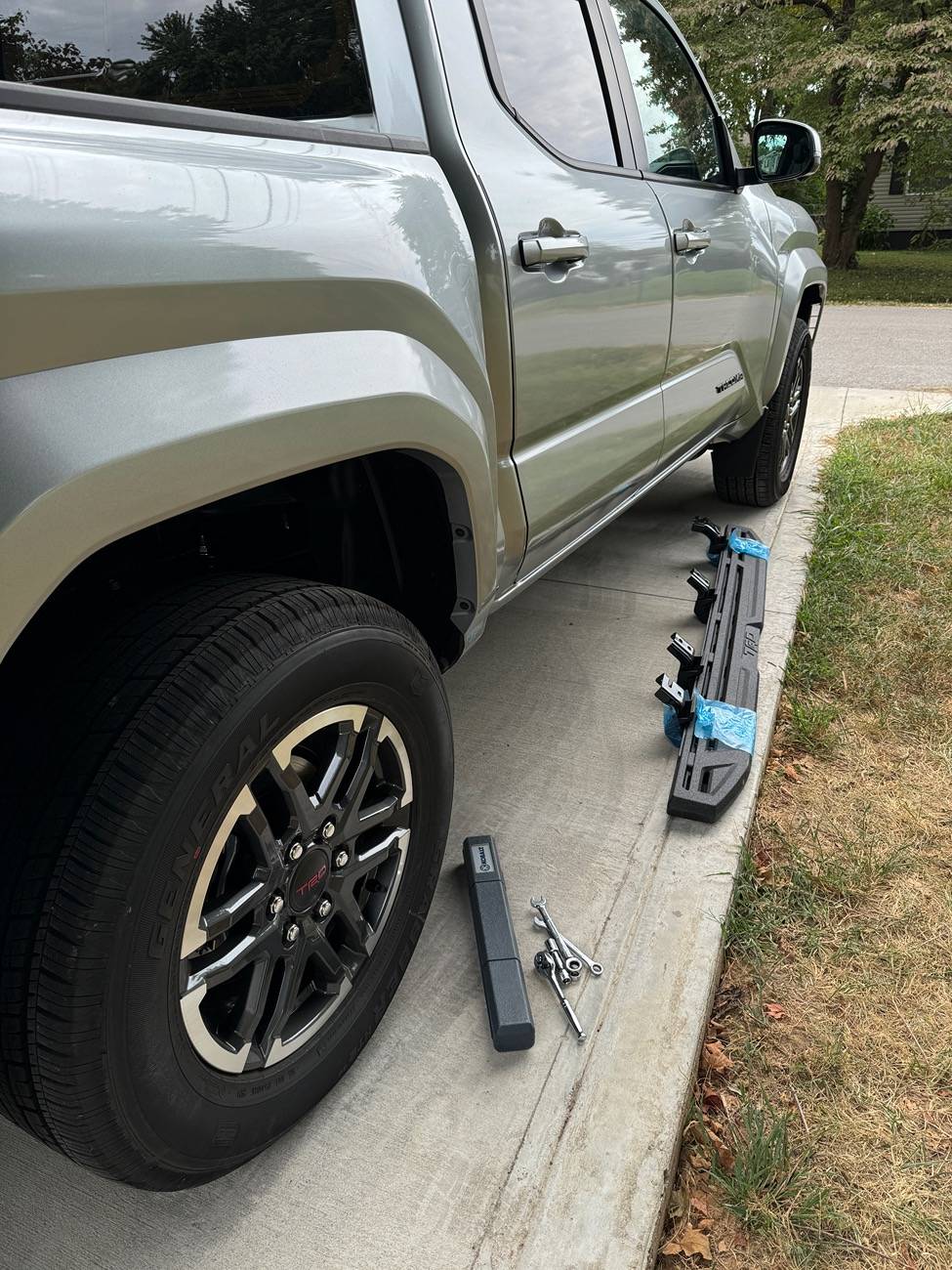 2024 Tacoma Skinny Mudflaps = Rock Chips on Bed & Fender Flares IMG_0901