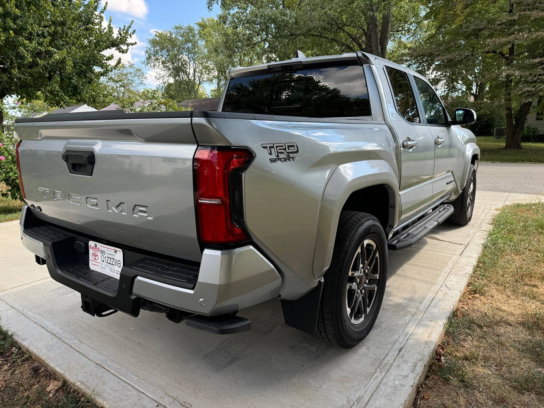 2024 Tacoma Skinny Mudflaps = Rock Chips on Bed & Fender Flares IMG_0905