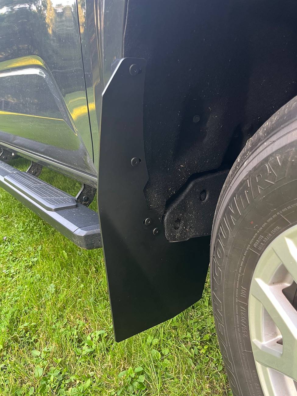 2024 Tacoma ARK triXPoly mud flaps - installed photos IMG_1424