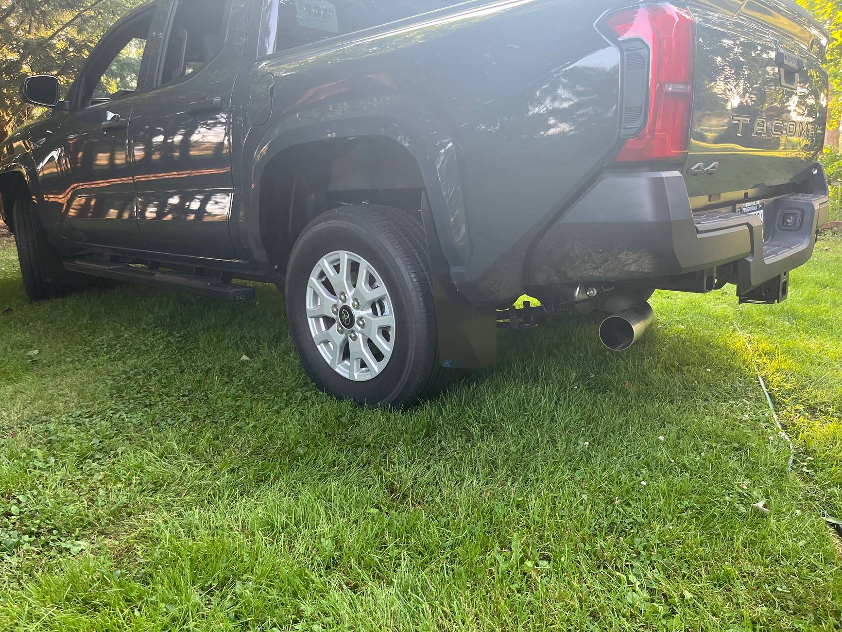 2024 Tacoma ARK triXPoly mud flaps - installed photos IMG_1428