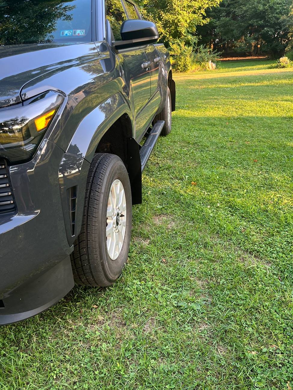 2024 Tacoma ARK triXPoly mud flaps - installed photos IMG_1431