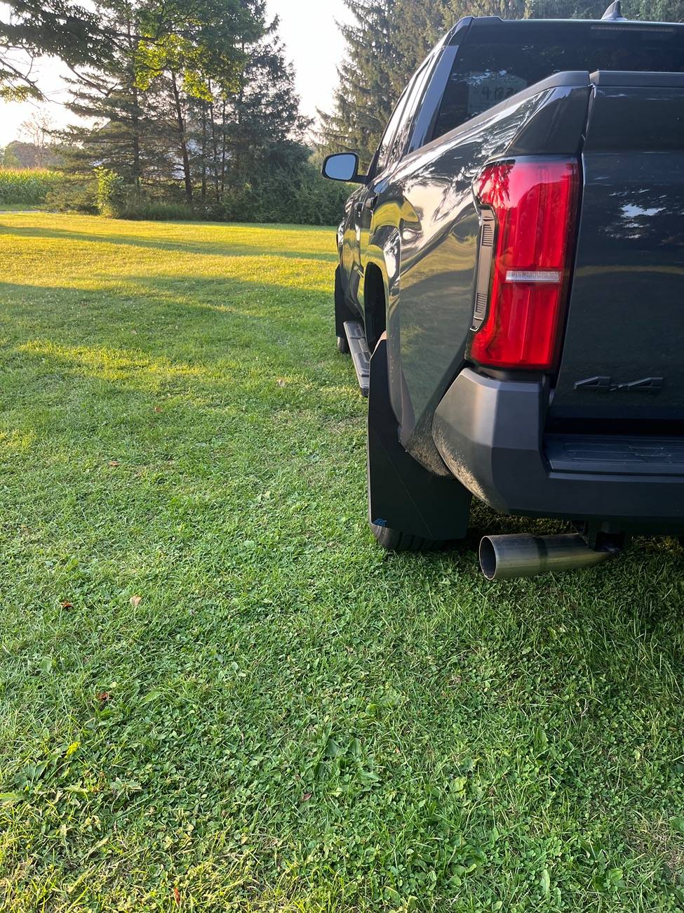 2024 Tacoma ARK triXPoly mud flaps - installed photos IMG_1432