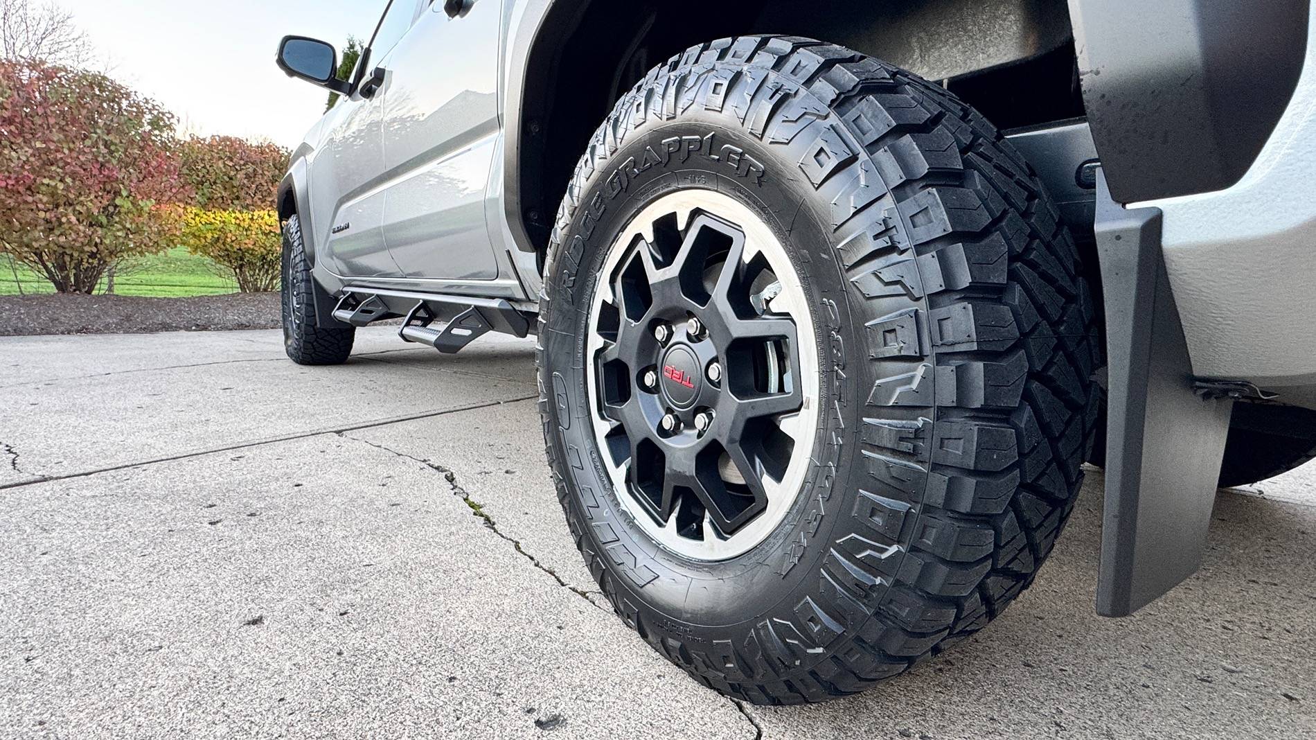 2024 Tacoma New tires and steps: 33” Nitto Ridge Grappler tires and predator steps IMG_1551