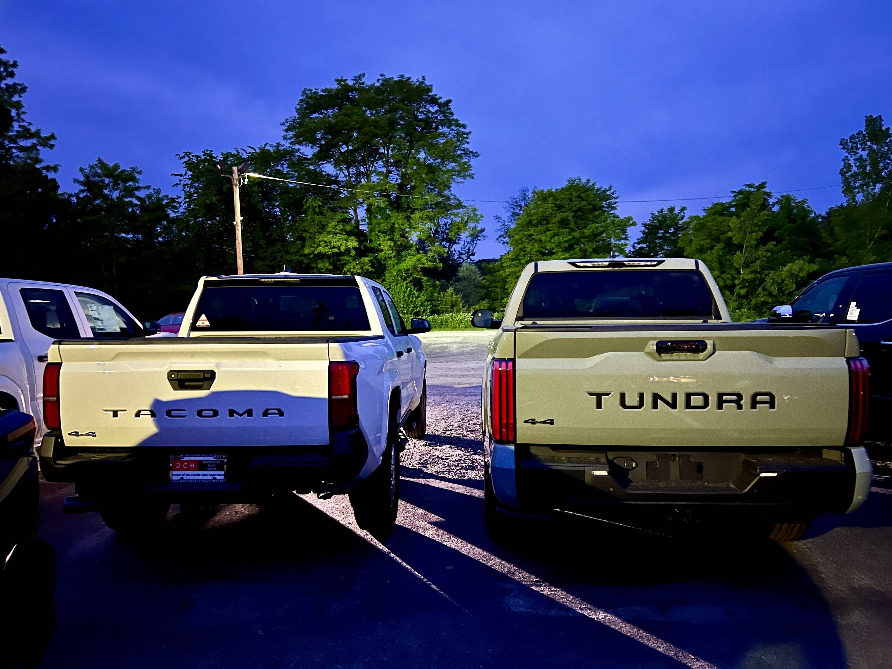 2024 Tacoma 2024 Tacoma vs. Tundra size comparison photos IMG_1624